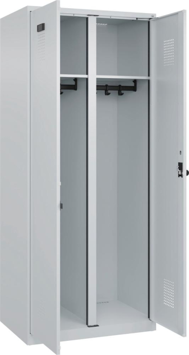 S/W-Gard.-Schrank EVOLO
bodenstehend
RAL 7035/7035, 2 Abteile - Detail 1