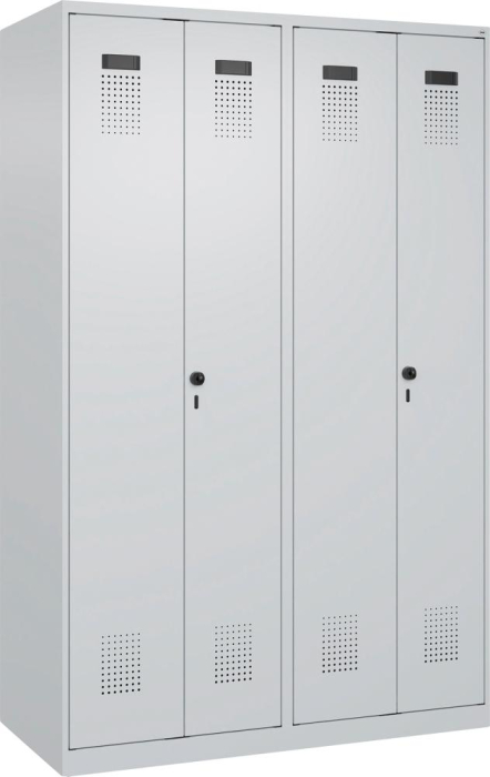 S/W-Gard.-Schrank EVOLO
bodenstehend
RAL 7035/7035, 4 Abteile - Detail 1