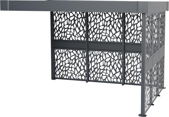 Überdachung CLEVERPARK
B3465 x T2420 x H2200 mm
Anbaumodul - Detail 1