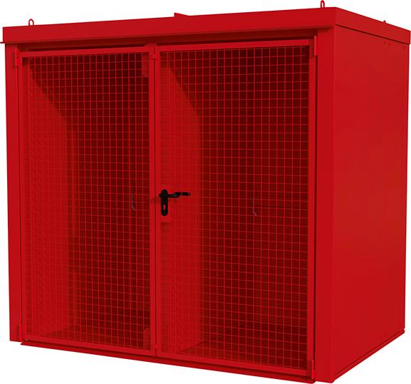 Gasflaschen-Container
GFC-B/W M3,
lackiert, Feuerrot - Detail 1