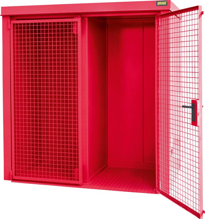 Gasflaschen-Container
GFC-B/W M1,
lackiert, Feuerrot - Detail 1