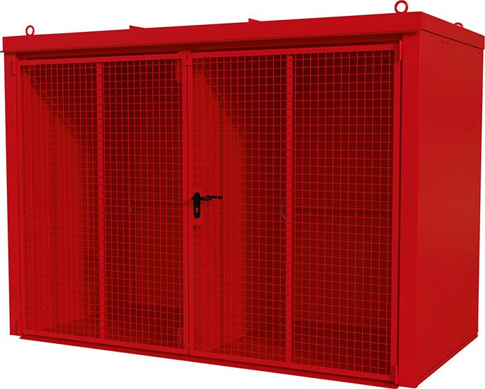 Gasflaschen-Container
GFC-B/W M4,
lackiert, Feuerrot - Detail 1
