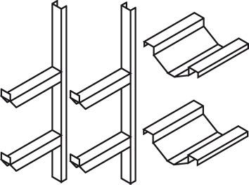 Fassregal für
2 X 50/60-L-Fässer - Detail 1