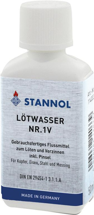 STANNOL-Lötwasser
50-ml-Flasche P9189.0005
UN 3082 - Detail 1