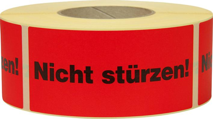 Hinweis Etiketten
Nicht stürzen
1.000 Stk/Rolle - Detail 1