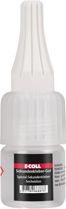 Sekundenkleber-Gel
5g Flasche
E-COLL - Detail 1