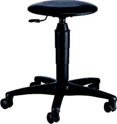 Drehhocker TEC 60
Kunstledersitz schwarz
Sitzhöhe 400-530 mm - Detail 1