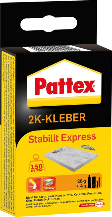 Pattex Stabilit Express
Kraftklebstoff 30-gr-Tube
P9905.0045 UN 1133 - Detail 1