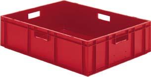 Stapeltransportkasten
800x600x210 mm rot - Detail 1