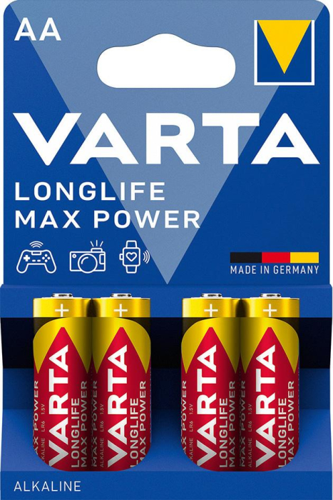 Batterie LONGLIFE
VARTA Max Power AA
4er Blister - Detail 1