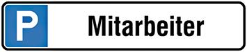 Parkplatzschild Alu
B520xH110 mm
Mitarbeiter - Detail 1