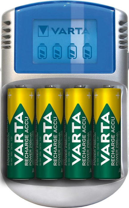 Ladegerät LCD Charger für
4 Akkus AA/AAA mit 4Akkus
AA 2700mAh, Adapter 12V, - Detail 1