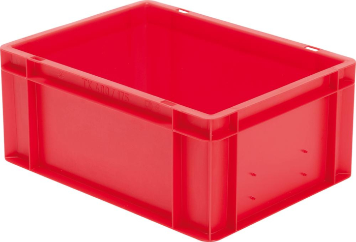 Stapeltransportkasten
400x300x175 mm rot - Detail 1