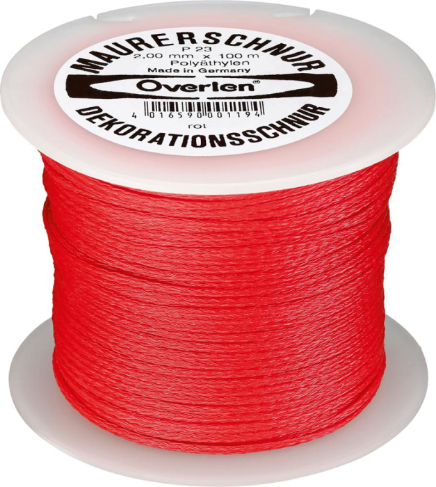 PE-Maurerschnur geflochten
100 m x 2.0 mm rot P7328.0016 - Detail 1