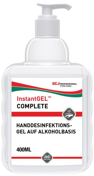 InstantGEL Complete
Gel-Handdesinfektion
400 ml Pumpflasche - Detail 1