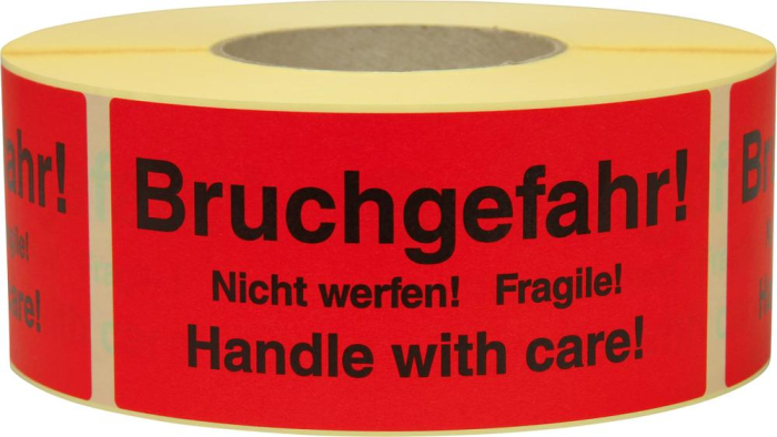 Hinweis Etiketten
Bruchgefahr - Detail 1