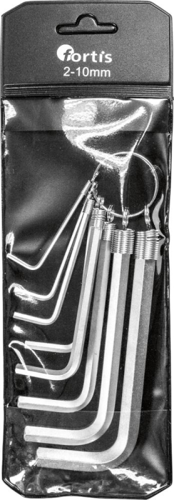 Winkelschraubendreher-
Satz am Ring
8-teilig 2-10mm
FORTIS - Detail 1