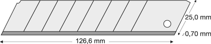 Abbrechklinge 25mm
Pack a 10 Stück
LUTZ BLADES - Detail 1