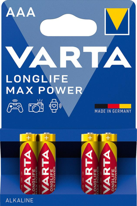 Batterie LONGLIFE
VARTA Max Power AAA
4er Blister - Detail 1