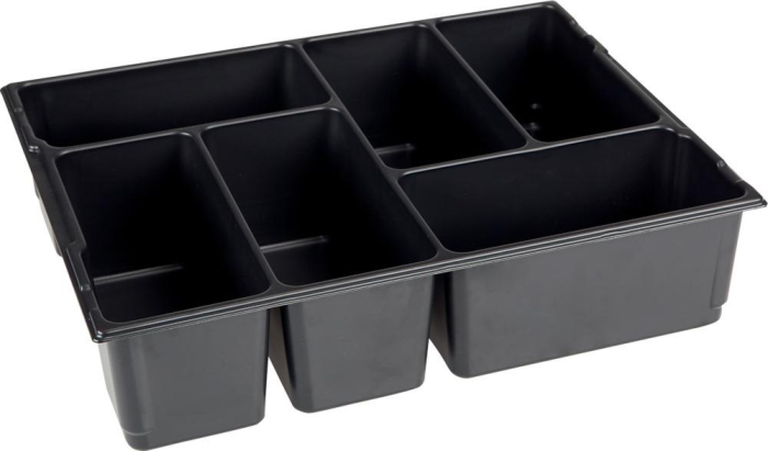L-BOXX Kleinteileeinsatz
für L-BOXX 136, 6 Mulden
B405xT315xH97 mm - Detail 1