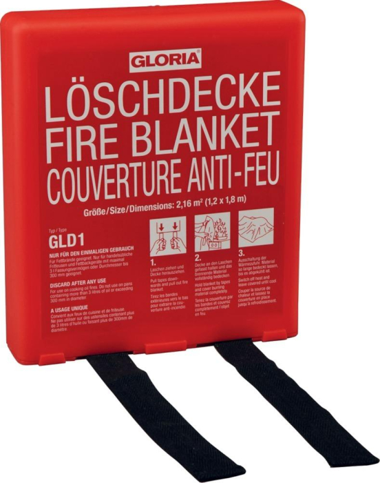 Löschdecke GLD 1
B1200xT1800 mm inkl. Box
Gloria - Detail 1