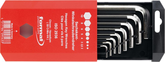 FORMAT Skt.Winkelschraubendr.-Satz
DIN 911K 2 - 10 mm/8tlg.
i. Schiebek. - P5847.0005 - Detail 1