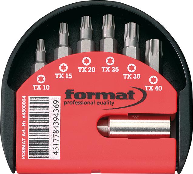 Bit-Sortiment Torx
7tlg. Klapphalter FORMAT - Detail 1
