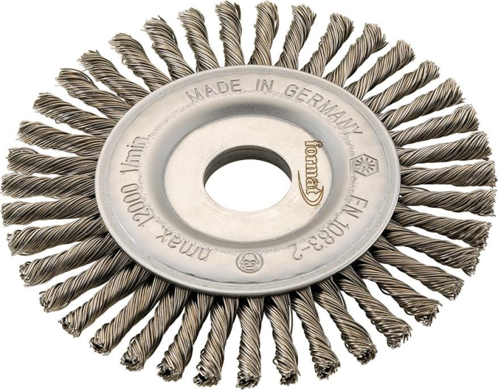 FORMAT Stahldraht-Rundbürste
gezopft 115 x 6 x 22 mm
P7023.0015 - Detail 1