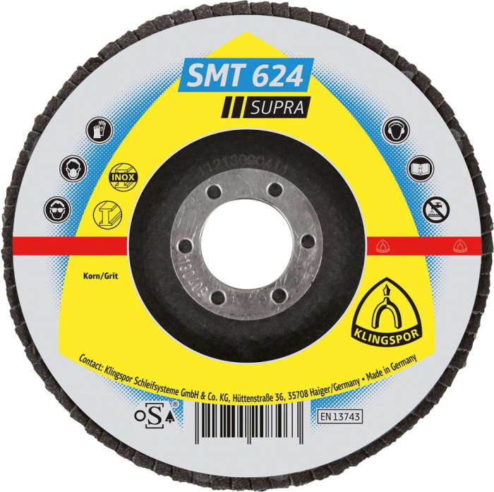 Schleifmopteller SMT624
125mm K 80 gew. Klingspor - Detail 1