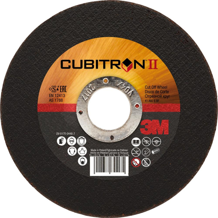 3M-Trennscheibe CUBITRON II
125 x 1 mm gerade f. Edelstahl
P8064.0125 - Detail 1