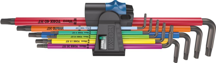 WERA Inbusschl.-Satz 9tlg.
TORX TX8-40 lange Ausf. HF
MULTICOLOUR-CLIP P5916.0900 - Detail 1
