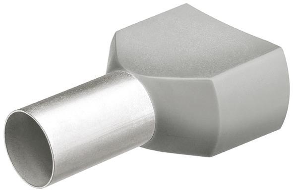 Twin-Aderendh.m.Kr.100St.
L.12,0mm 2x4,00mm2 Knipex - Detail 1