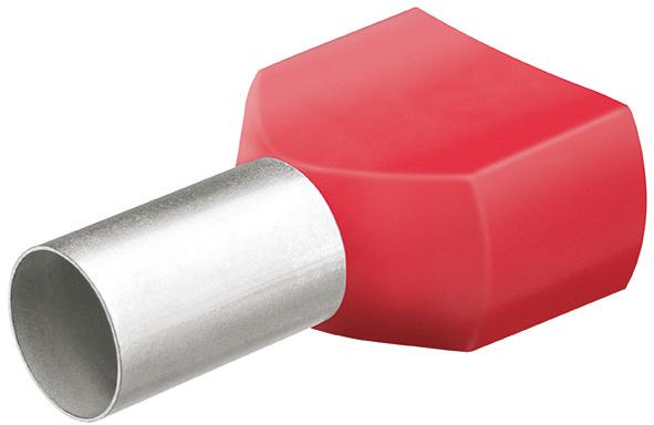 Twin-Aderendh.m.Kr. 50St.
L.12,0mm 2x10,0mm2 Knipex - Detail 1