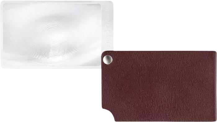 Scheckkartenlupe rot
visoPOCKET 2,5x Leder - Detail 1