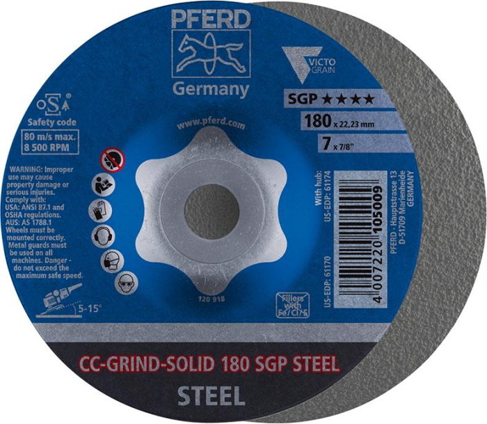 Schleifsch.CC-Grind-Solid
SGP STEEL 180mm Pferd - Detail 1