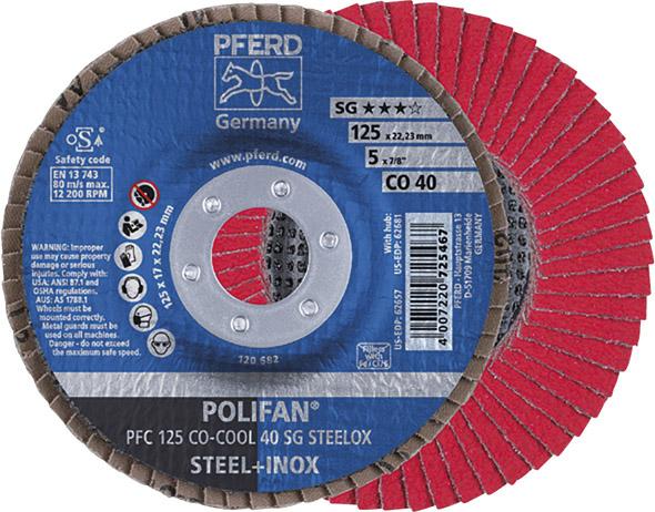 PFERD-Fächerschleifscheibe
SGP CO-COOL 125 mm K40 gewölbt
P8305.0040 - Detail 1