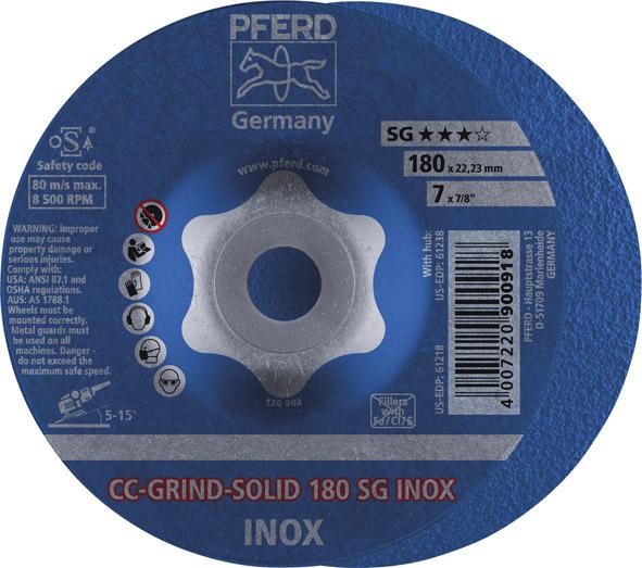 PFERD-Schleifsch. SG-ELASTIC
CC-GRIND-SOLID INOX 180 mm
P8024.0180 - Detail 1