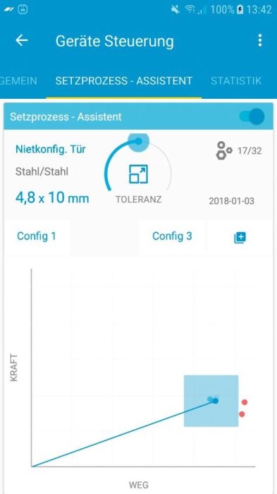 Premium-Software für
Akku-Blindnietgerät
iBird® Pro - Detail 1