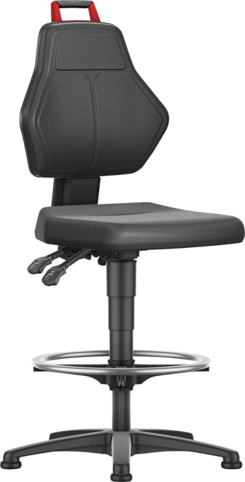 Format Arbeitsstuhl
Supertec-Bezug
Sitzhöhe 580-850 mm - Detail 1