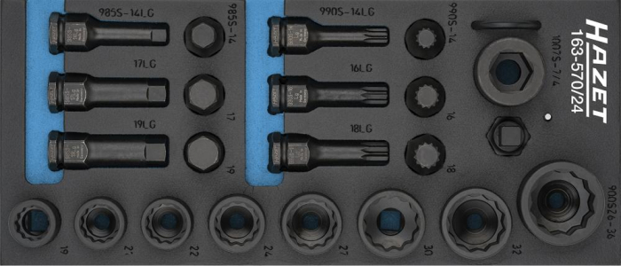 Werkzeugmodul 1/3
Impact 163-570/24
Hazet - Detail 1