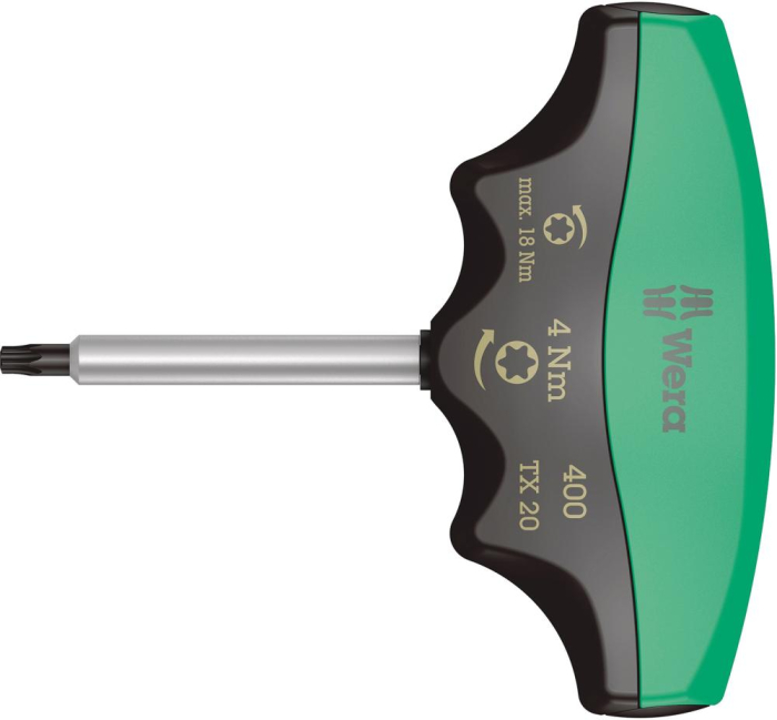 Drehmomentindikator
mit T-Griff
T20x60mm 4Nm Wera - Detail 1