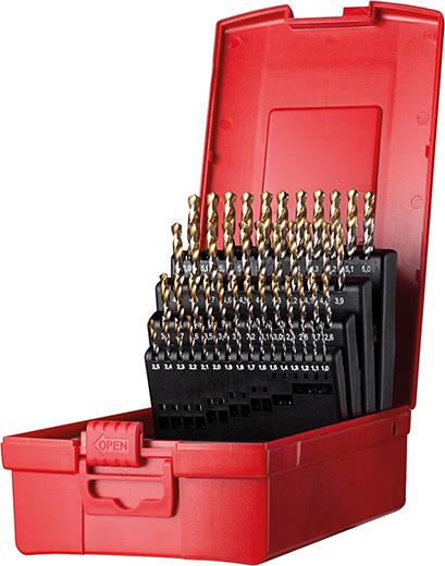 Spiralbohrer Set 1-6mm
x0,1 in A002 in Box
118G Typ N 4xD 51tlg.
Tin Tip A095202 Dormer - Detail 1