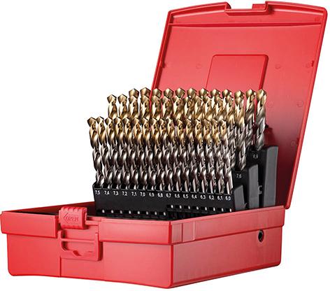 Spiralbohrer Set 6-10mm
x0,5 in A002 in Box
118G Typ N 4xD 41tlg.
Tin Tip A095203 Dormer - Detail 1