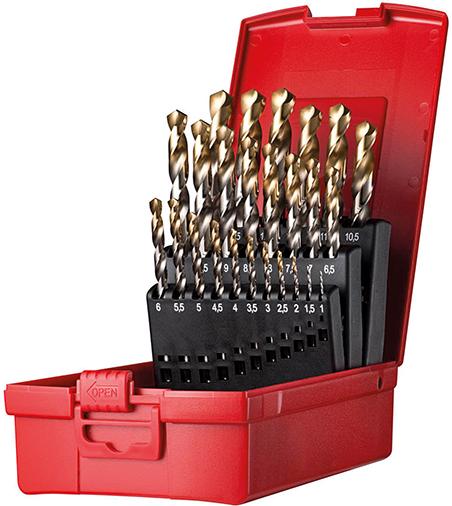 Spiralbohrer Set 1-13mm
x0,5 in A002 in Box
118G Typ N 4xD 25tlg.
Tin Tip A095204 Dormer - Detail 1