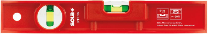 Torpedo-Wasserwaage
25cm Kunststoff - Detail 1