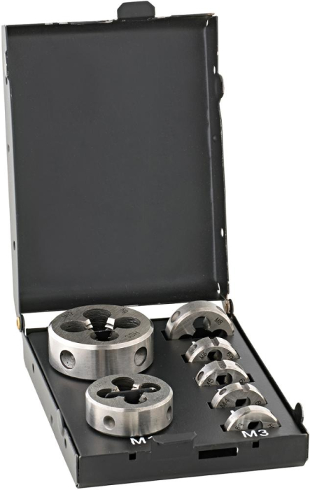 Schneideisen-Set EN22568
HSS M3-M12 Metallkassette
FORTIS - Detail 1