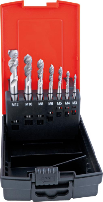 Maschinengewindeb.-Set
DIN376 HSSE Typ W
Form C M3-12 FORMAT - Detail 1