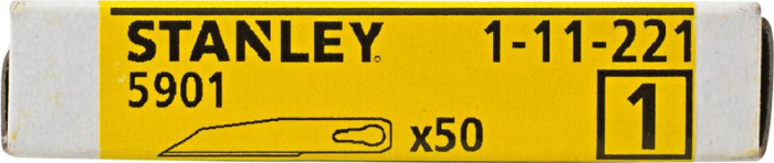 Ersatzklingen 50-Stck-Box
60 mm gerade P7348.0110
(f. Hobbymesser P7348) - Detail 1
