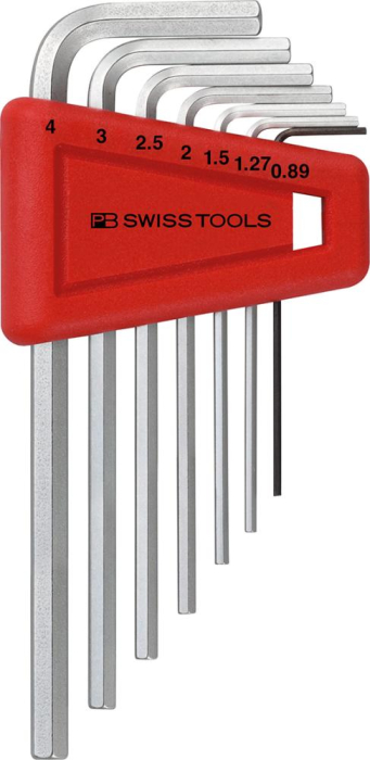 Winkelschraubendreher-
Satz im Kunststoffhalter
7-teilig 0,89-4mm
PB Swiss Tools - Detail 1