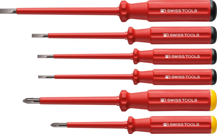 Schraubendreher-Satz VDE
6-teilig Schlitz/PH
im Karton
Classic PB Swiss Tools - Detail 1